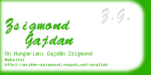 zsigmond gajdan business card
