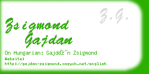 zsigmond gajdan business card